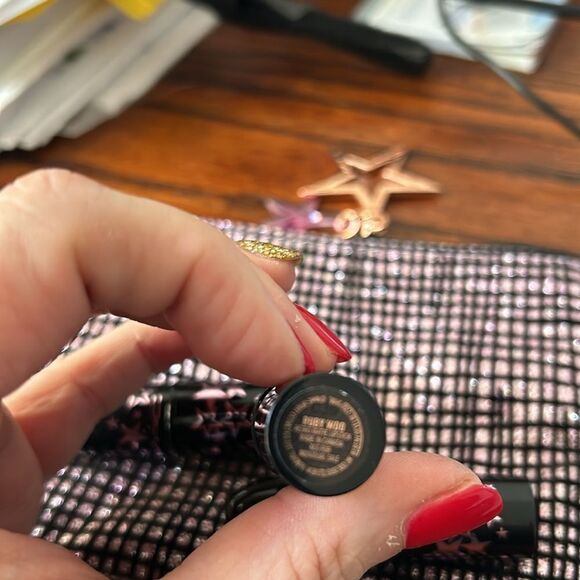 MAC kit 3 mini new lipsticks and cosmetic bag RARE unique - Picture 9 of 13